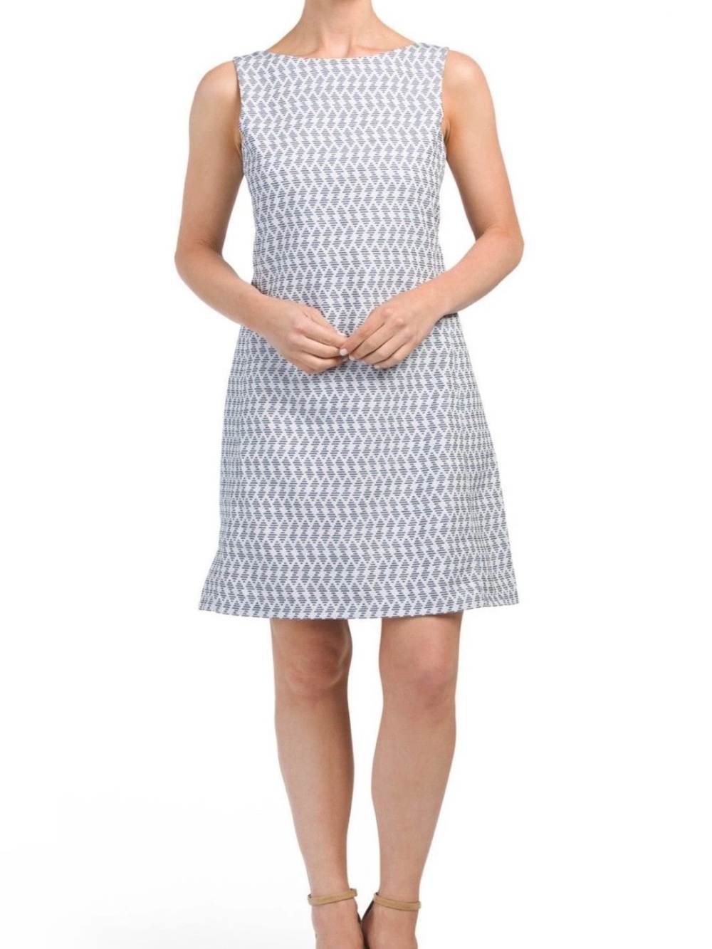 THEORY Mivrill Brisk Blue Multi Mayview Dress Size 8